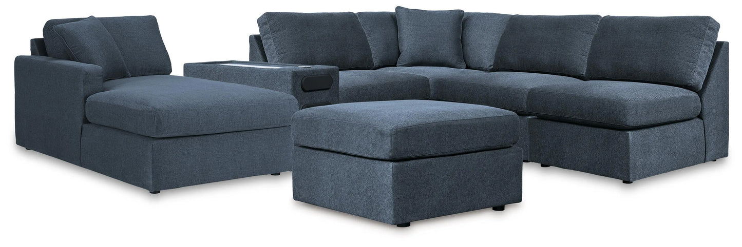 Seccional Modmax de 6 piezas con chaise y otomana