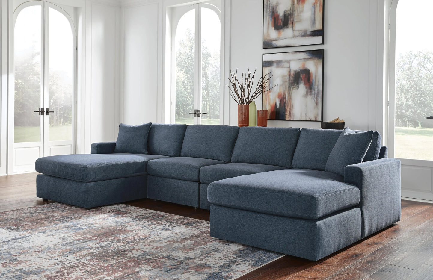 Sofá modular Modmax de 4 piezas con chaise longue