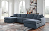 Sofá modular Modmax de 4 piezas con chaise longue