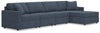 Sofá modular Modmax de 4 piezas con chaise longue