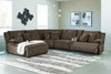 Seccional Reclinable de Primera Clase de 6 Piezas con Chaise