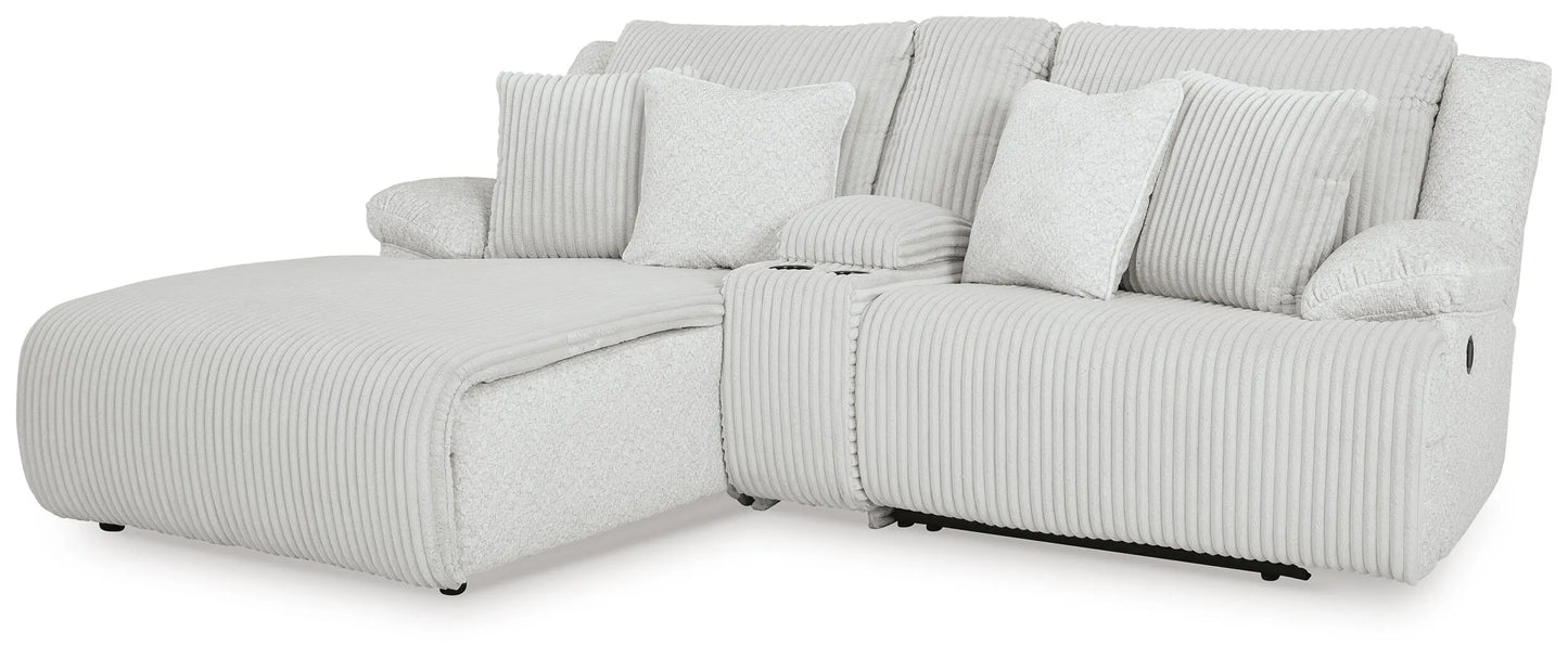 Sofá Seccional Reclinable de 3 Plazas de Primera Calidad con Chaise