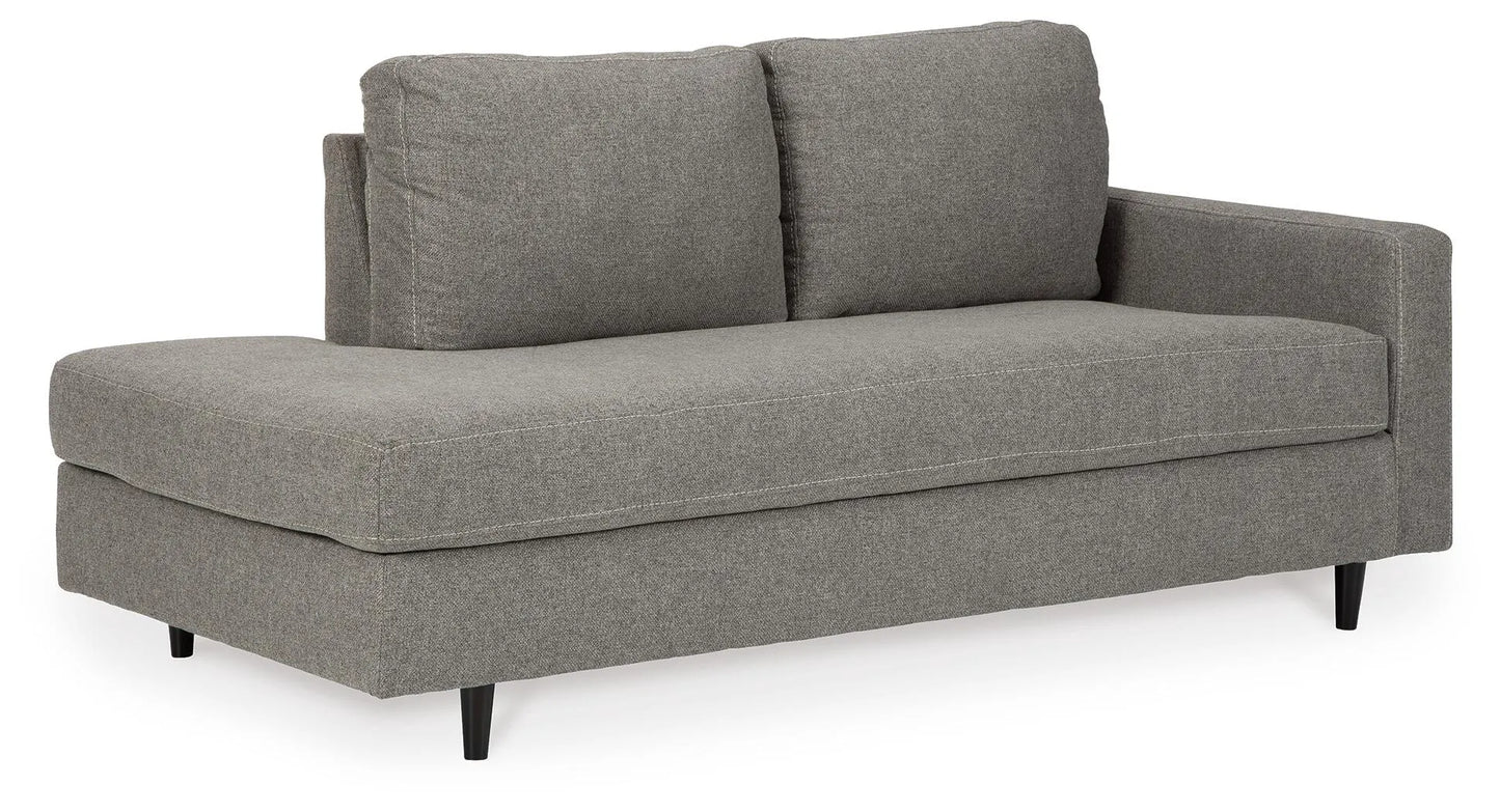 Chaise de esquina Lyman con el brazo derecho de frente