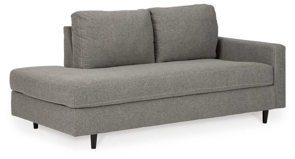 Chaise de esquina Lyman con el brazo derecho de frente