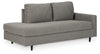 Chaise de esquina Lyman con el brazo derecho de frente