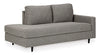Chaise de esquina Lyman con el brazo derecho de frente