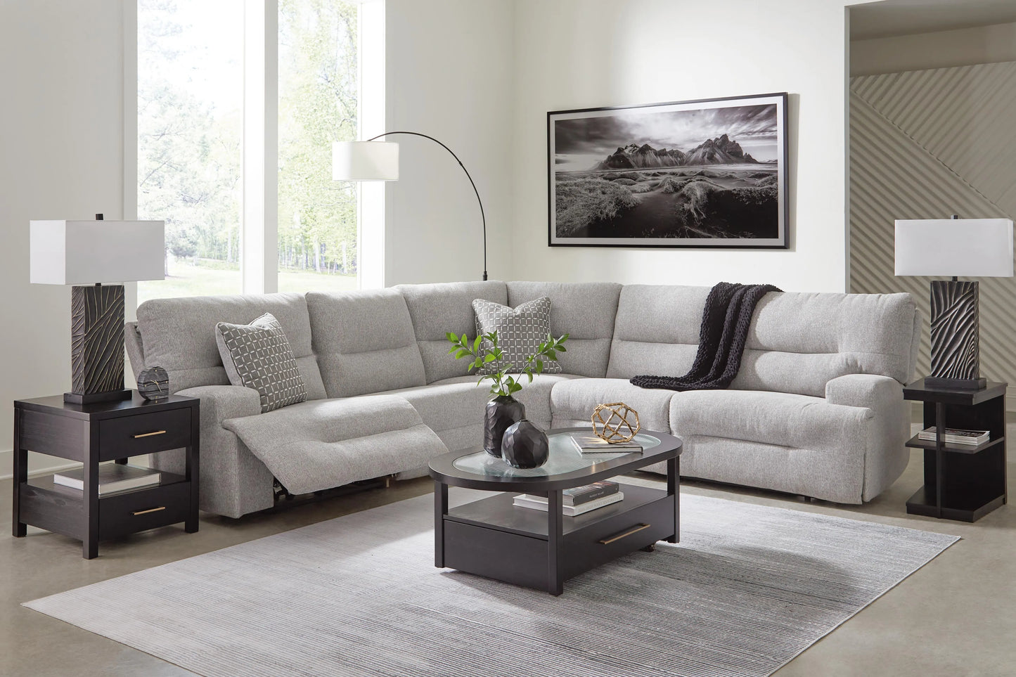 Seccional reclinable eléctrico de 5 piezas Acklen Place
