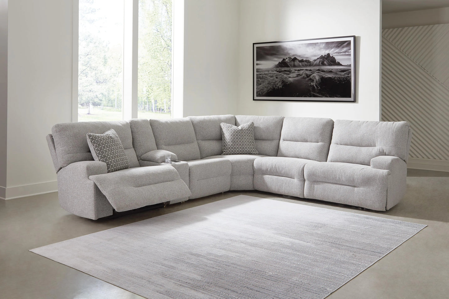 Seccional reclinable eléctrico de 6 piezas Acklen Place