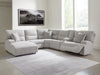 Sofá seccional reclinable eléctrico de 6 piezas Acklen Place con chaise longue