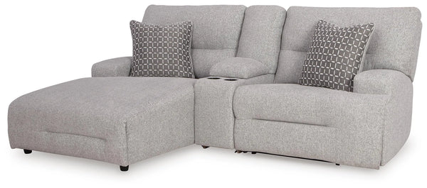 Sofá seccional reclinable eléctrico de 3 piezas con chaise Acklen Place