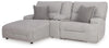 Sofá seccional reclinable eléctrico de 3 piezas con chaise Acklen Place