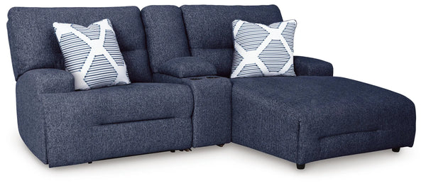 Sofá seccional reclinable eléctrico de 3 piezas con chaise Acklen Place