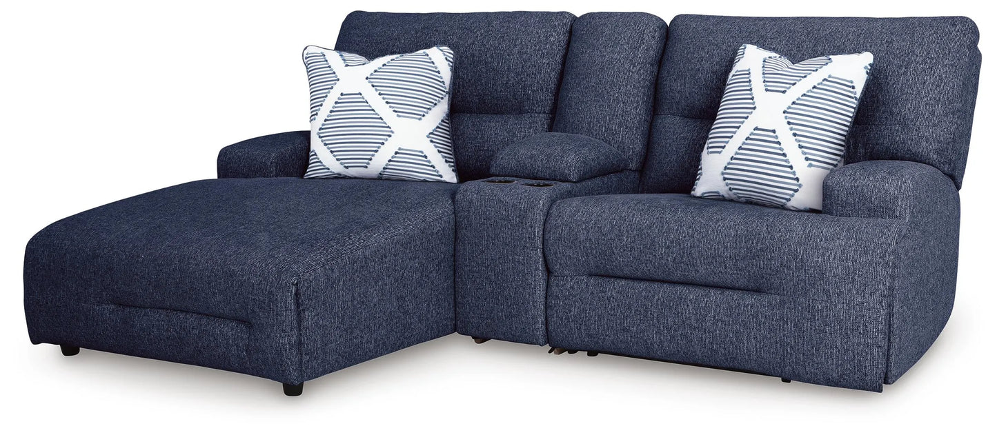 Sofá seccional reclinable eléctrico de 3 piezas con chaise Acklen Place
