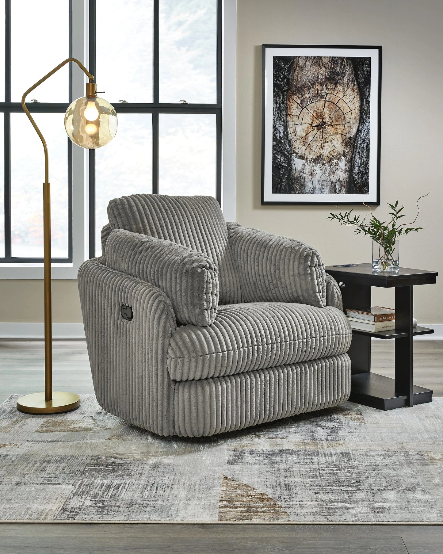 Sillón reclinable giratorio y planeador Tie-Breaker