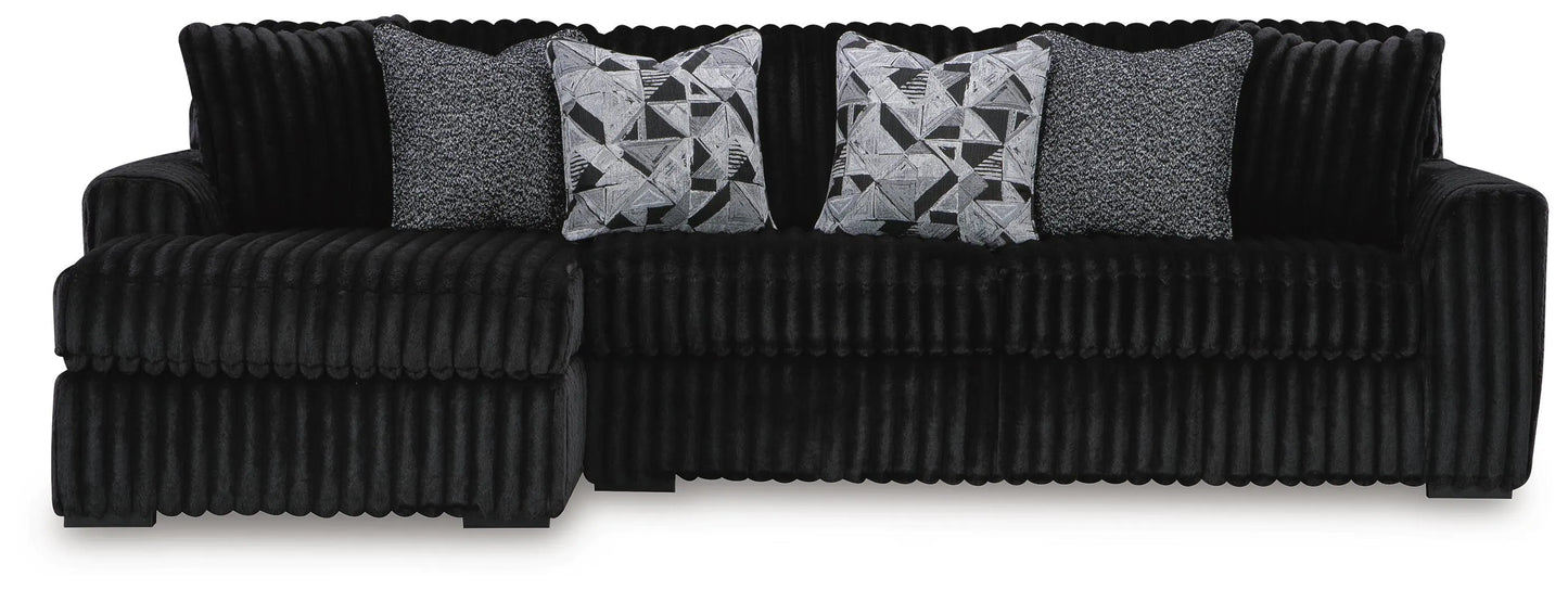 Midnight-Madness 2-Piece Sectional Sofa with Chaise