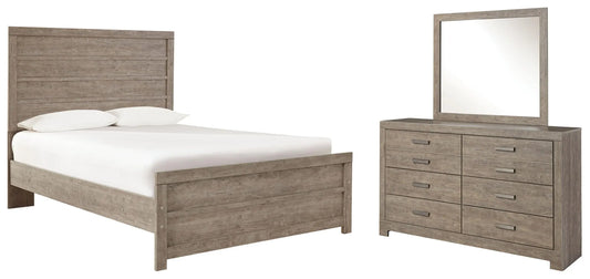 Cama, cómoda y espejo Culverbach de panel completo