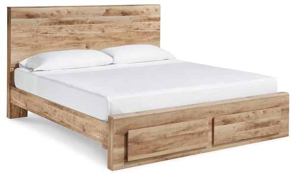 Cama con panel de almacenamiento Hyanna King