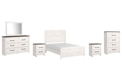 Paquete de dormitorio de 8 piezas