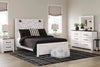 Cama con paneles tamaño Queen Gerridan