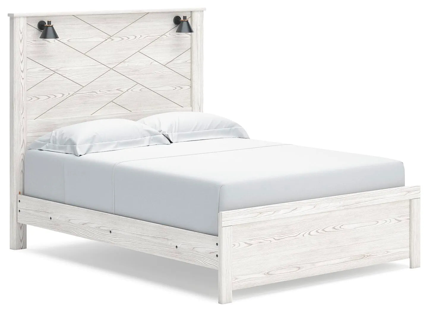 Cama con paneles tamaño Queen Gerridan
