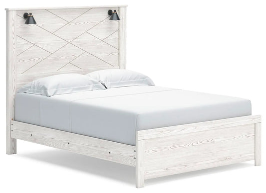 Cama con paneles tamaño Queen Gerridan