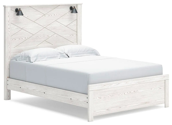 Cama con paneles tamaño Queen Gerridan