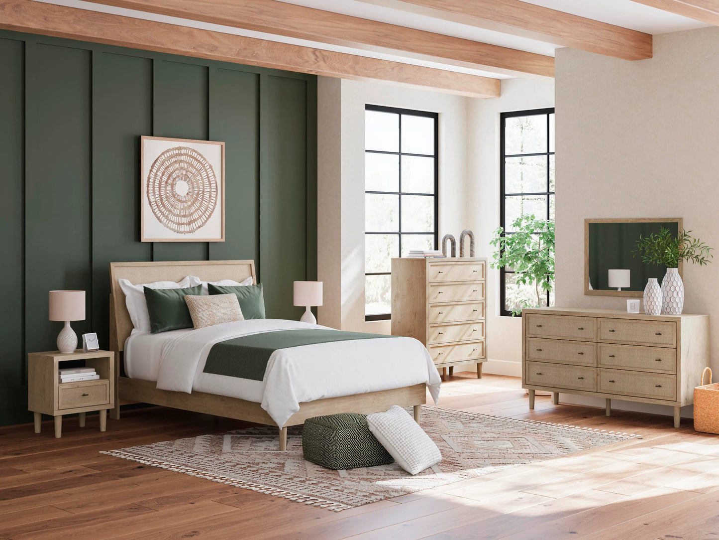 Paquete de dormitorio de 8 piezas
