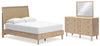 Cielden Cama Queen, Cómoda y Espejo