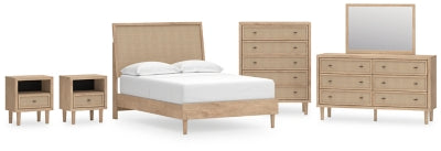 Paquete de dormitorio de 8 piezas