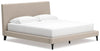 Cama tapizada Cielden King con somier de láminas