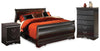 Cama trineo grande, cómoda y mesita de noche Huey Vineyard
