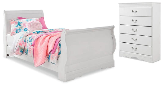 Cama trineo doble y cómoda Anarasia