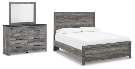 Cama Queen, Cómoda y Espejo Bronyan