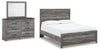 Cama Queen, Cómoda y Espejo Bronyan