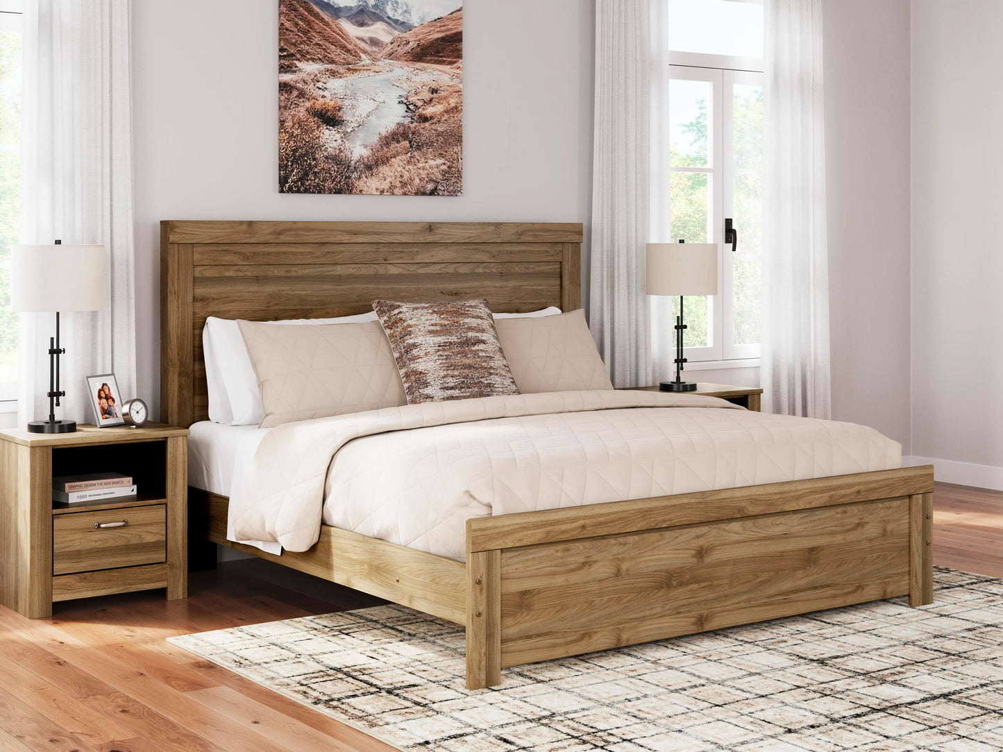 Cama panel King Zanbrook