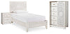 Cama, cómoda y mesita de noche Paxberry para dos personas