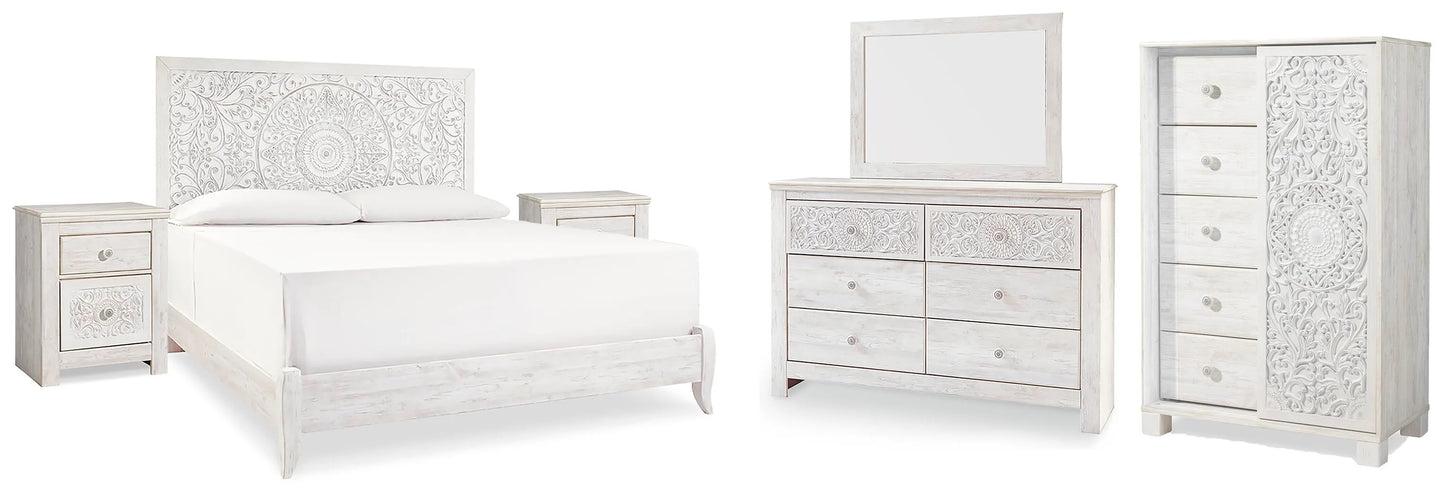 Paquete de dormitorio de 8 piezas