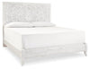 Cama King con paneles Paxberry