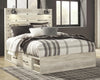 Cama Queen con panel Cambeck con 2 cajones de almacenamiento