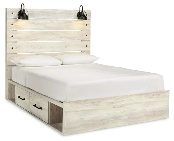 Cama de paneles Queen Cambeck con 4 cajones de almacenamiento
