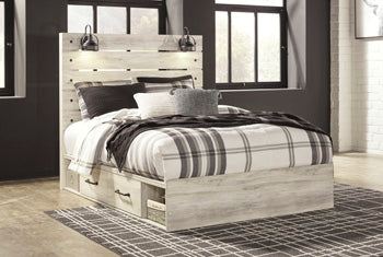 Cama de paneles Queen Cambeck con 4 cajones de almacenamiento