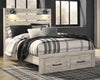 Cama Queen con panel Cambeck con 2 cajones de almacenamiento
