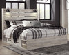Cama King Cambeck con panel y 4 cajones de almacenamiento