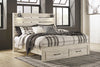 Cama King Cambeck con Panel y 2 Cajones de Almacenamiento