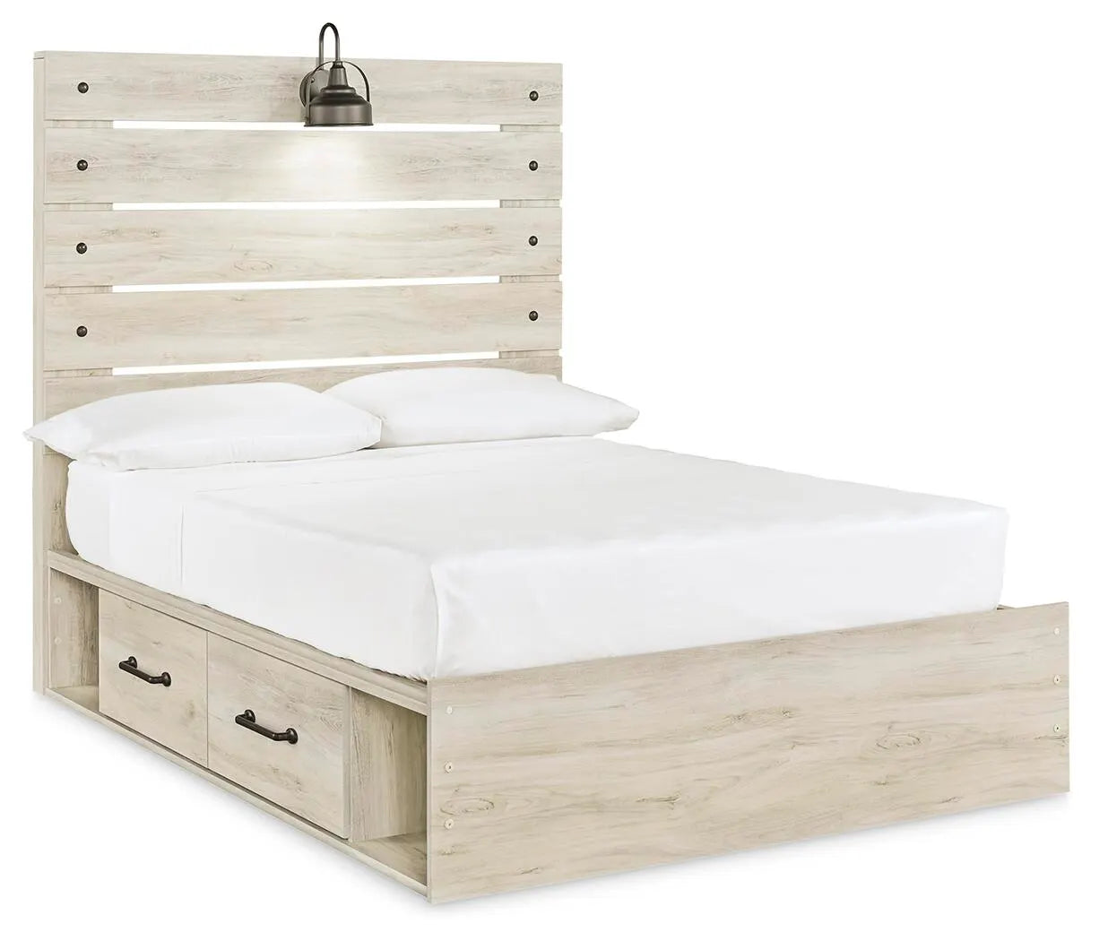 Cama de panel completo Cambeck con 2 cajones de almacenamiento