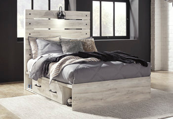 Cama de panel completo Cambeck con 2 cajones de almacenamiento