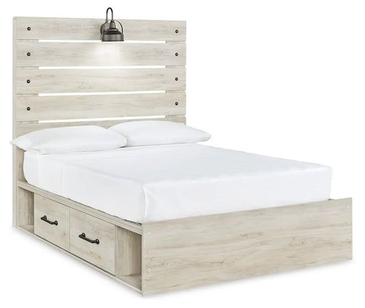 Cama de panel completo Cambeck con 4 cajones de almacenamiento