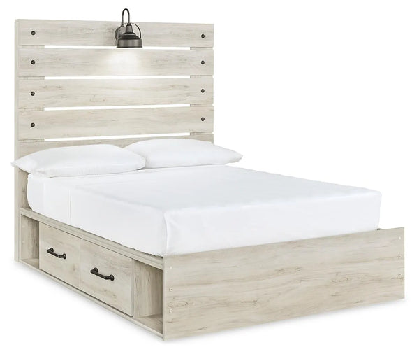 Cama de panel completo Cambeck con 4 cajones de almacenamiento
