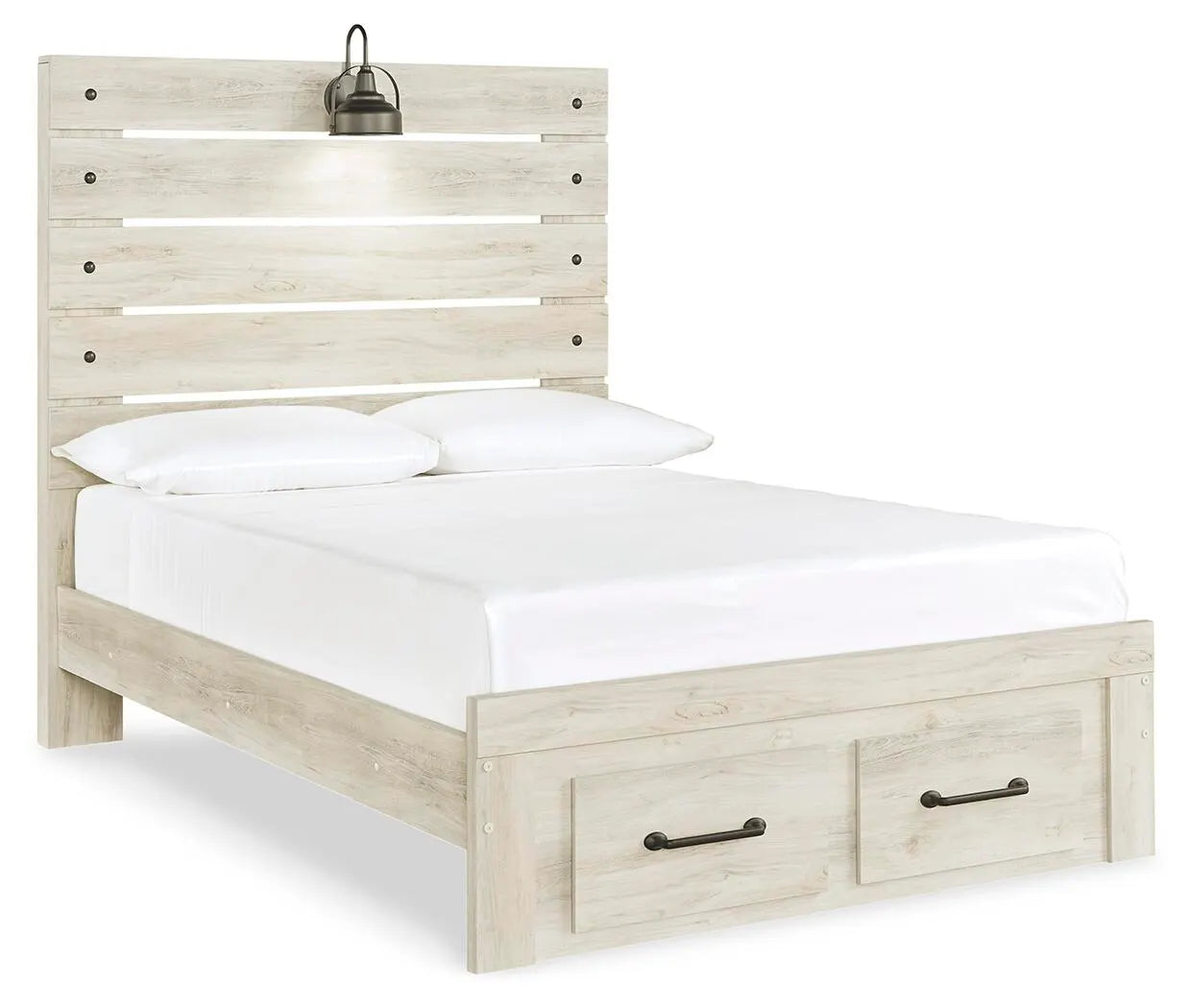 Cama de panel completo Cambeck con 2 cajones de almacenamiento
