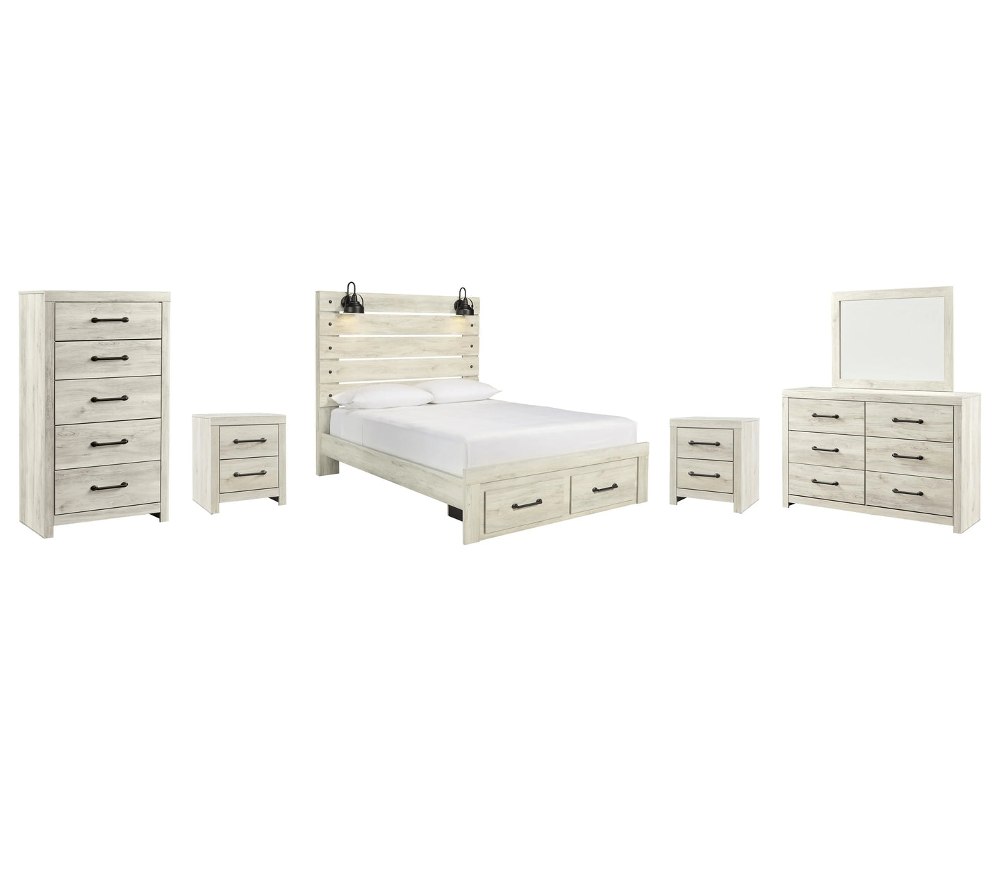 Paquete de dormitorio de 8 piezas